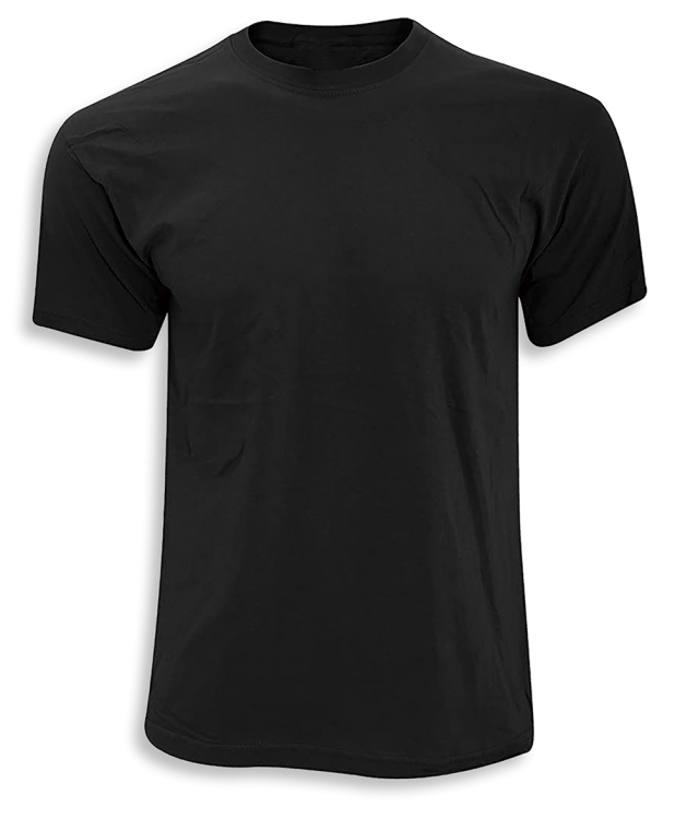 Camiseta Albainox T-Shirt Negro Militar Black S-XXL 100% Cotton